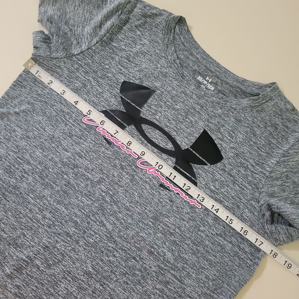 Under Armour Women's Black Marled Graphic Short Sleeve Tee - Picture 3 of 11